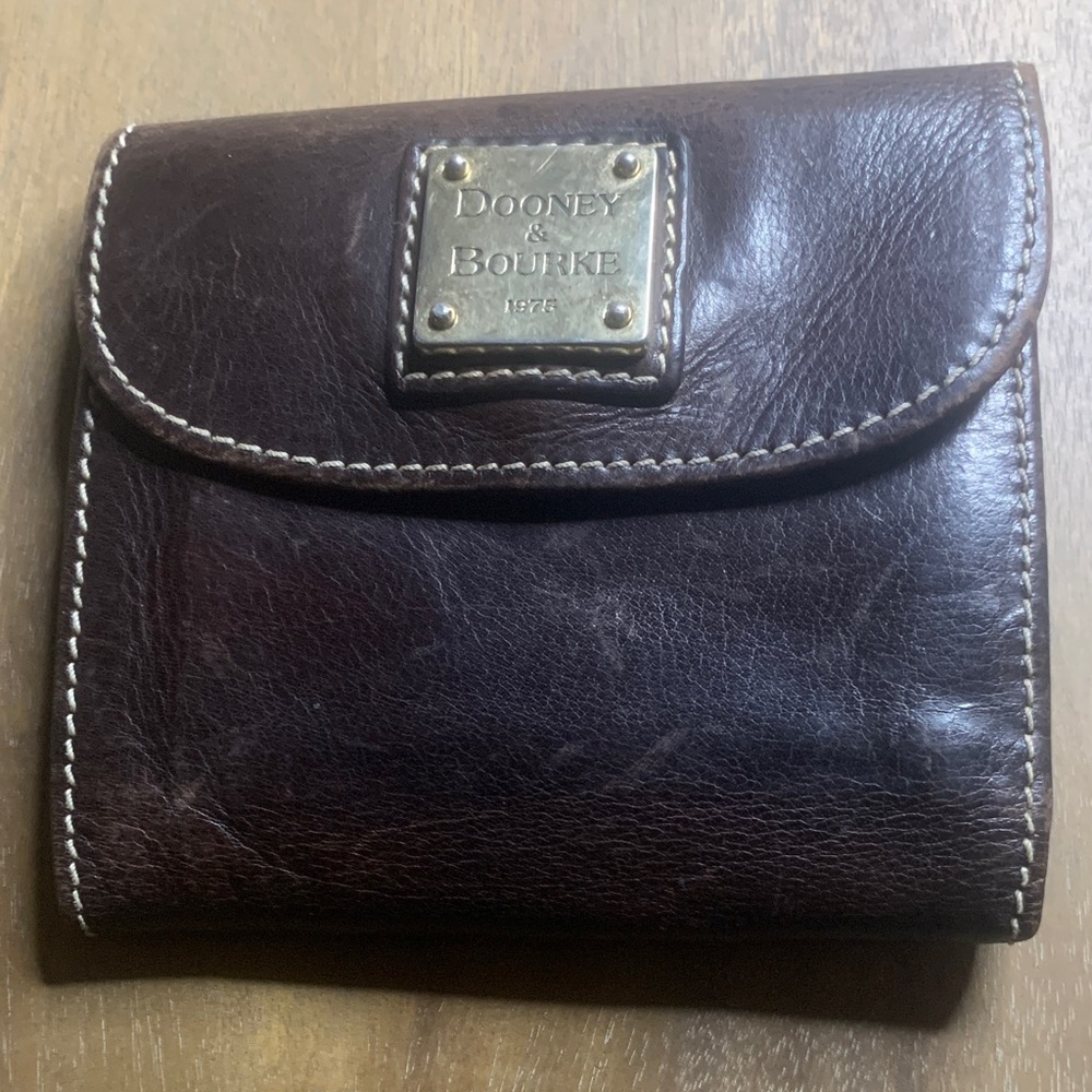 Dooney & Bourke Dark Brown Leather Wallet